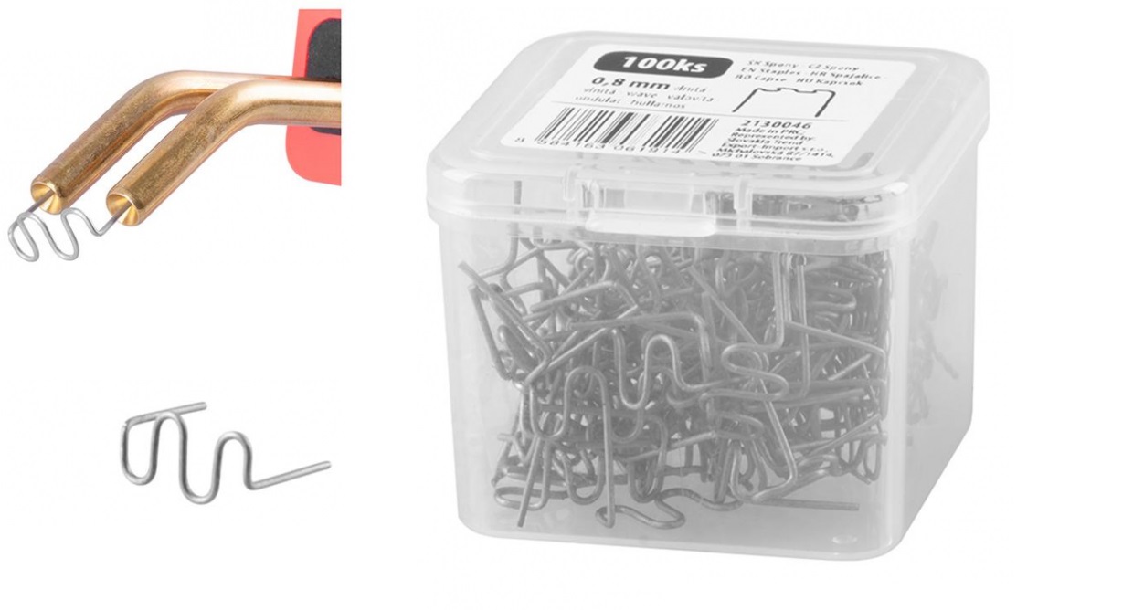 STREND PRO spona - vlnka 0,8mm - pro svářečku plastů, 100 ks 0.04 Kg NÁŘADÍ Sklad2 TR2130046
