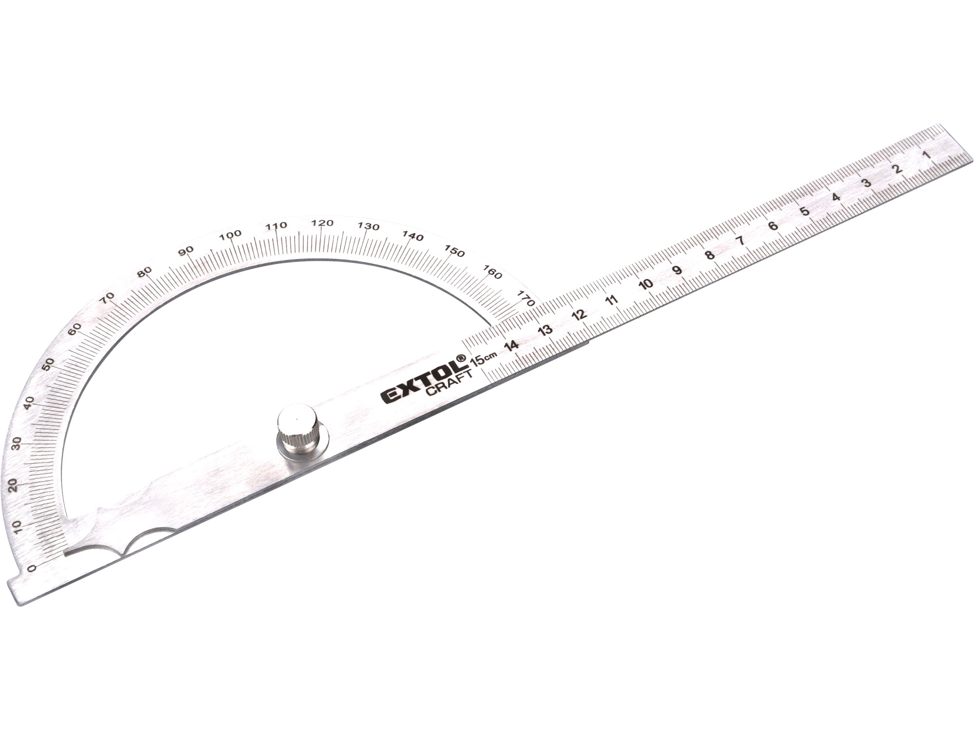 EXTOL CRAFT úhloměr obloukový nerezový, 0-180° 0.137 Kg NÁŘADÍ Sklad2 MA925102