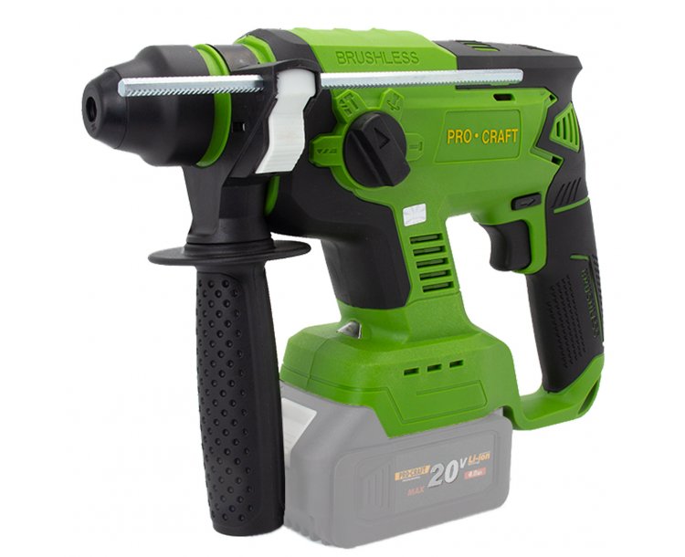 PROCRAFT PHA20 Aku vrtací kladivo SDS plus, bezuhlíkové, 20V, bez baterie a nabíječky 2.3 Kg NÁŘADÍ Sklad2 PHA20