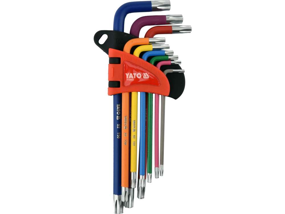 YATO Klíče torx zahnuté barevné, s otvorem T10-T50 YT-05633 0.492 Kg NÁŘADÍ Sklad2 YT-05633 2