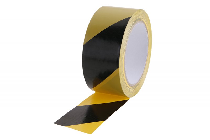 Páska samolepicí výstražná, varovací 48mm x33m ćernožlutá 0.3285 Kg NÁŘADÍ Sklad2 38947