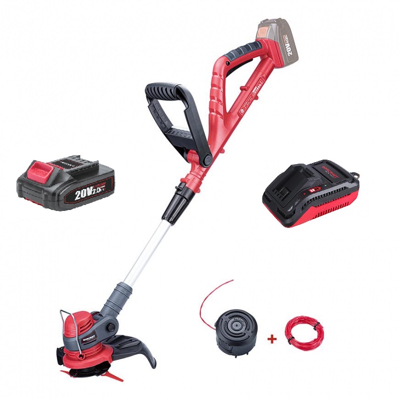 Aku vyžínač strunová sekačka 20V Worcraft CGT-S20LiST + baterie 2.0Ah a nabíječka 3.83 Kg NÁŘADÍ Sklad2 TR111986