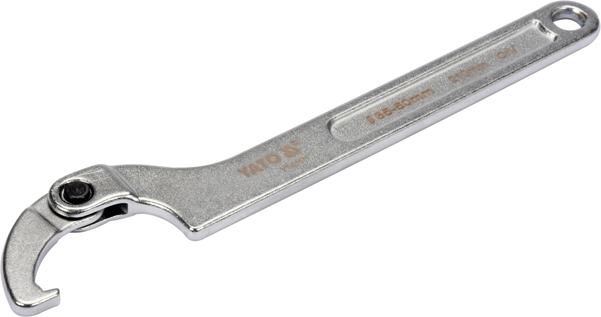 YATO Hákový klíč s nosem, stavitelný 35-50mm YT-01671 0.19 Kg NÁŘADÍ Sklad2 YT-01671
