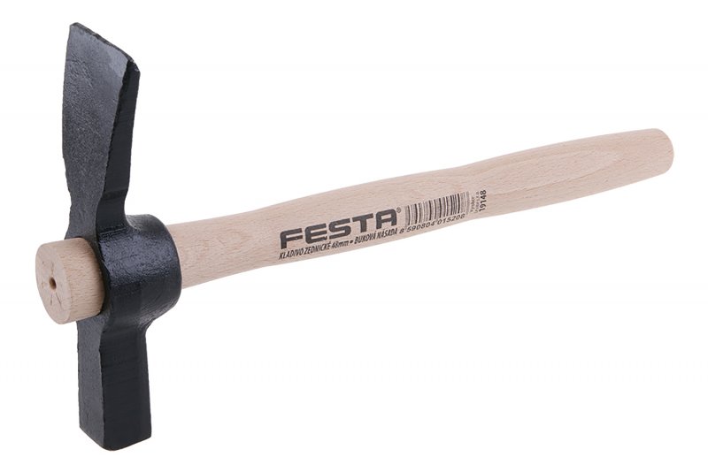 FESTA Kladivo zednické, s dřevěnou násadou, 48mm 30cm násada dřevo 0.58 Kg NÁŘADÍ Sklad2 19148