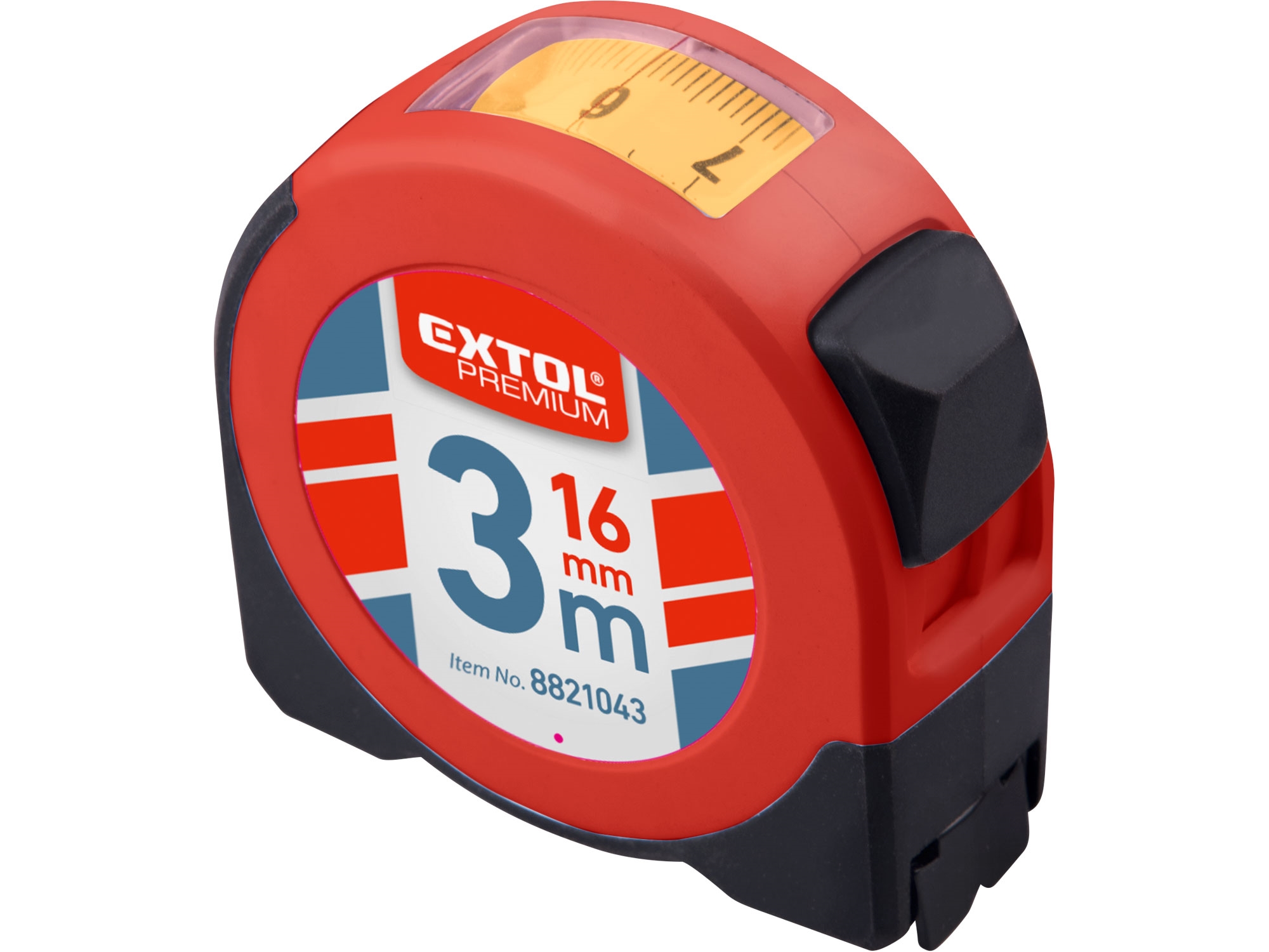 EXTOL PREMIUM metr svinovací s odečítacím okénkem, 3m, š. pásku 16mm 8821043 0.155 Kg NÁŘADÍ Sklad2 MA8821043