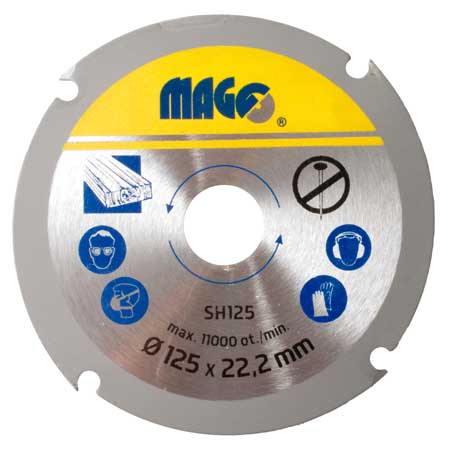 Pilový kotouč na dřevo 125 mm SH125 0.226 Kg NÁŘADÍ Sklad2 SH125