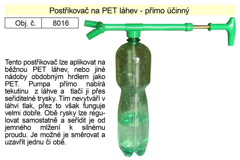 Postřikovač na PET lahev přímoúčinný 0.12 Kg NÁŘADÍ Sklad2 8016 6