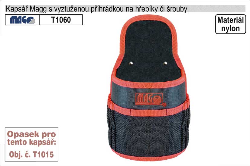 Kapsář Magg na hřebíky s 1 kapsou 0.25 Kg NÁŘADÍ Sklad2 T1060