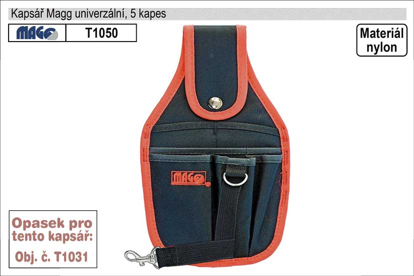 Kapsář MAGG s 5 kapsami 0.13 Kg NÁŘADÍ Sklad2 T1050
