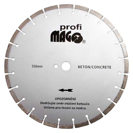 Kotouč diamantový segmentový 350x25,4mm MAGG Profi na beton 2.3 Kg NÁŘADÍ Sklad2 DKSB350