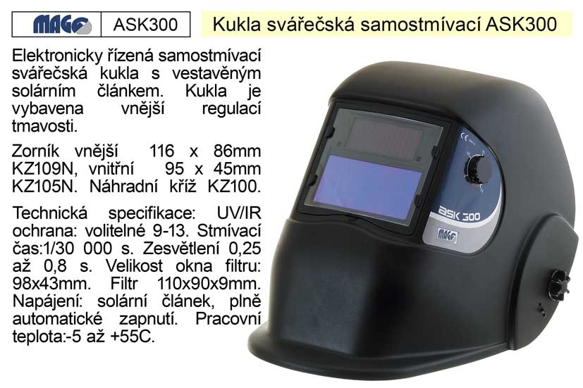Svářecí kukla samostmívací ASK 300 1.125 Kg NÁŘADÍ Sklad2 ASK300