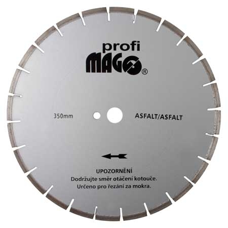 Kotouč diamantový segmentový 350x25,4mm MAGG Profi na asfalt 2.3 Kg NÁŘADÍ Sklad2 DKS350