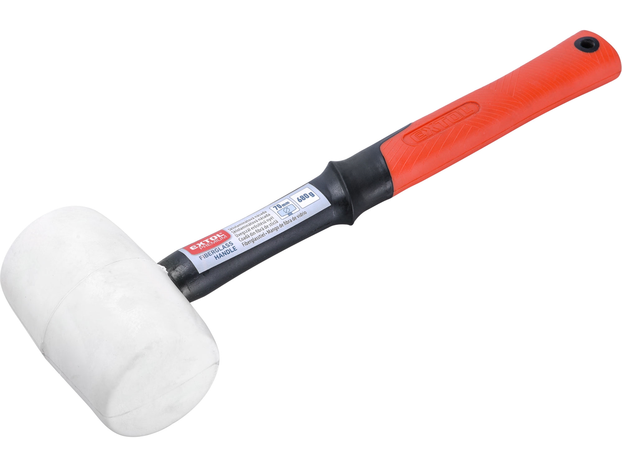 EXTOL PREMIUM palička pryžová bílá, průměr 70mm  8811114 0.756 Kg NÁŘADÍ Sklad2 MA8811114