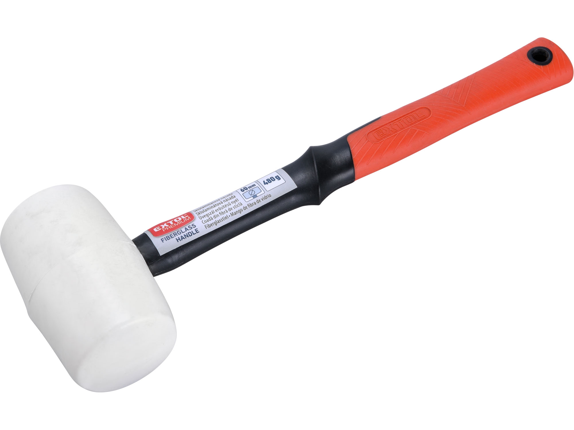 EXTOL PREMIUM palička pryžová bílá, průměr 60mm  8811113 0.508 Kg NÁŘADÍ Sklad2 MA8811113