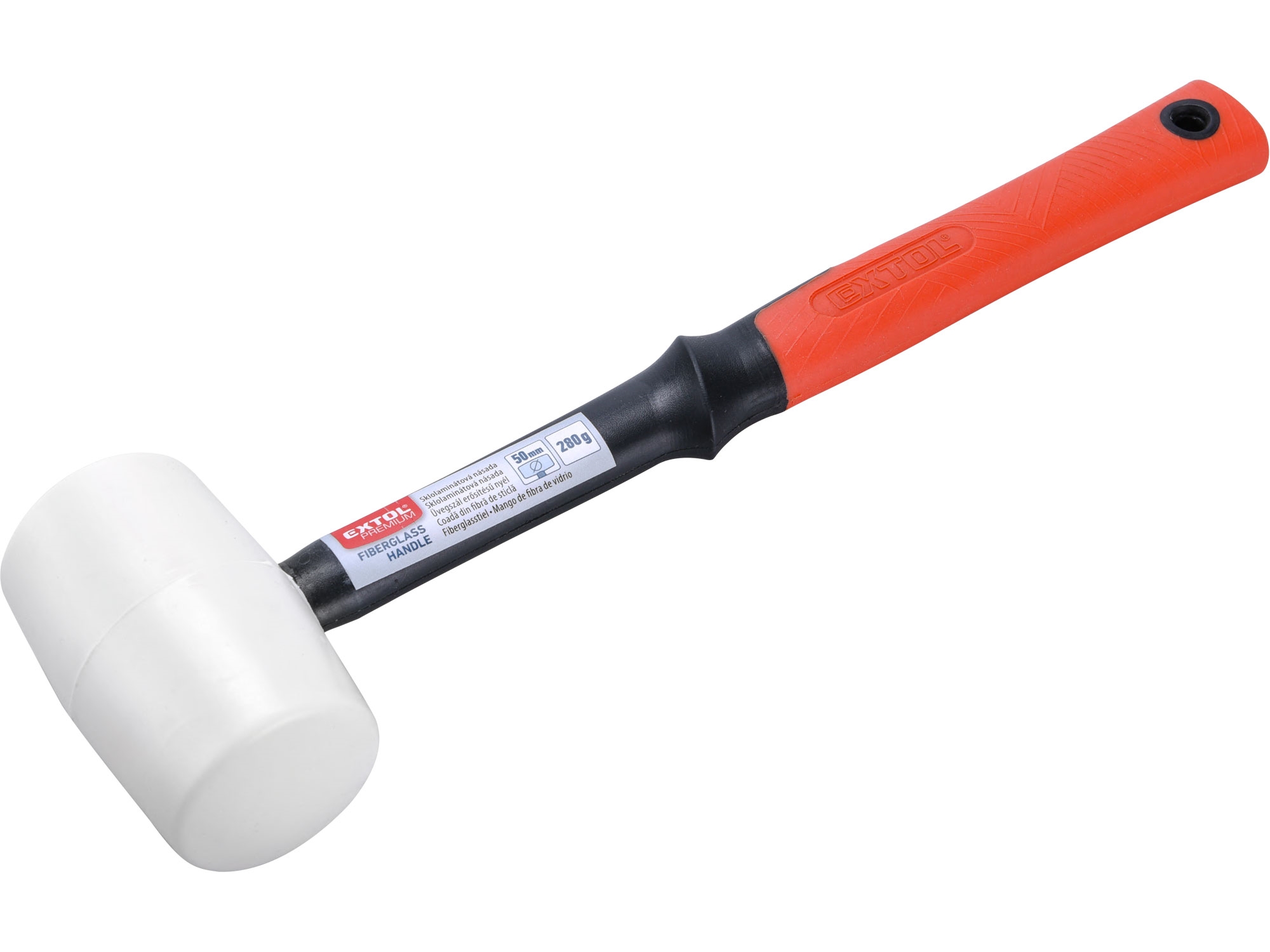 EXTOL PREMIUM palička pryžová bílá, průměr 50mm  8811111 0.285 Kg NÁŘADÍ Sklad2 MA8811111