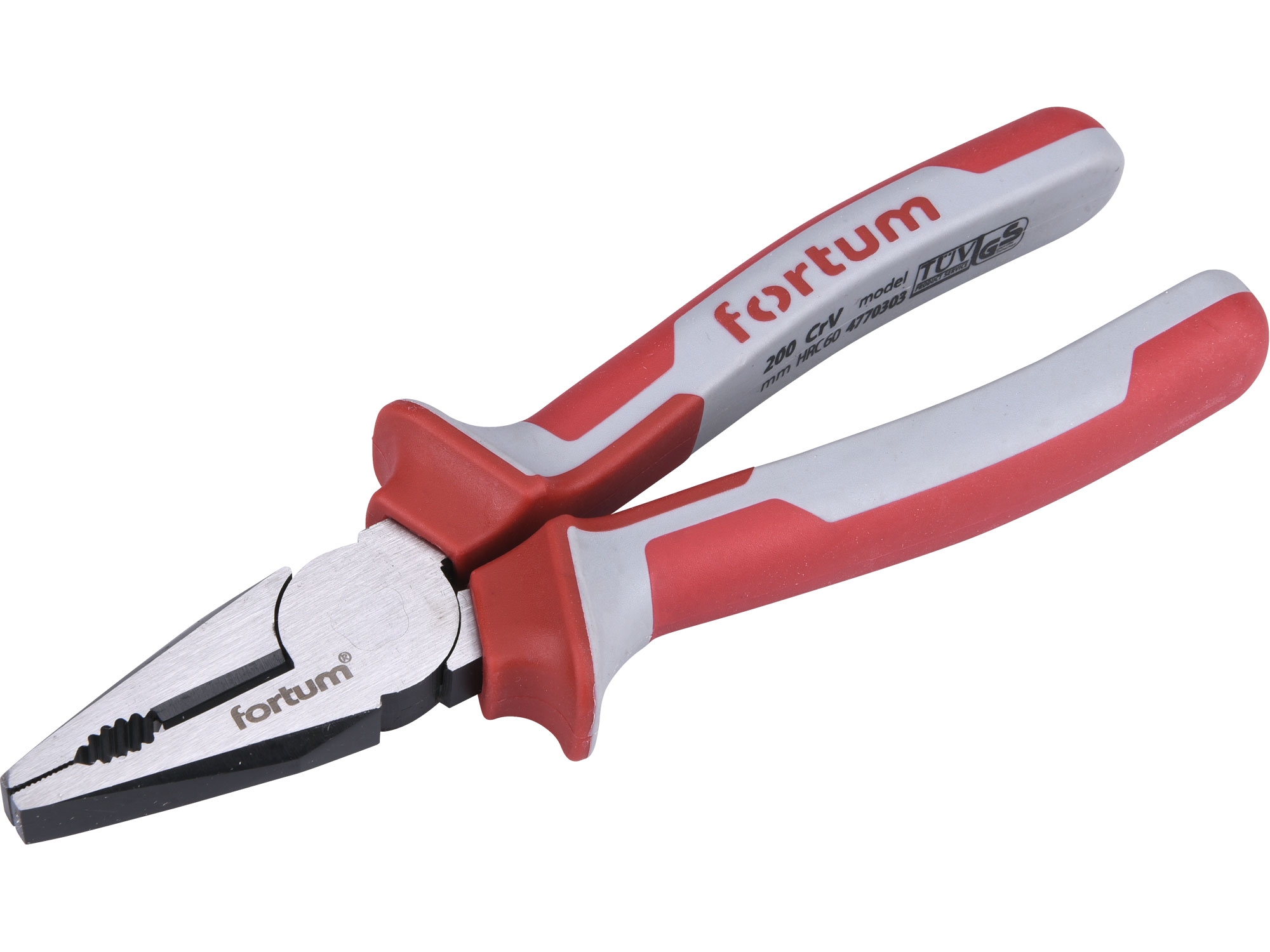 kleště kombinované, 200mm, 61CrV5, FORTUM 0.343 Kg NÁŘADÍ Sklad2 MA4770303