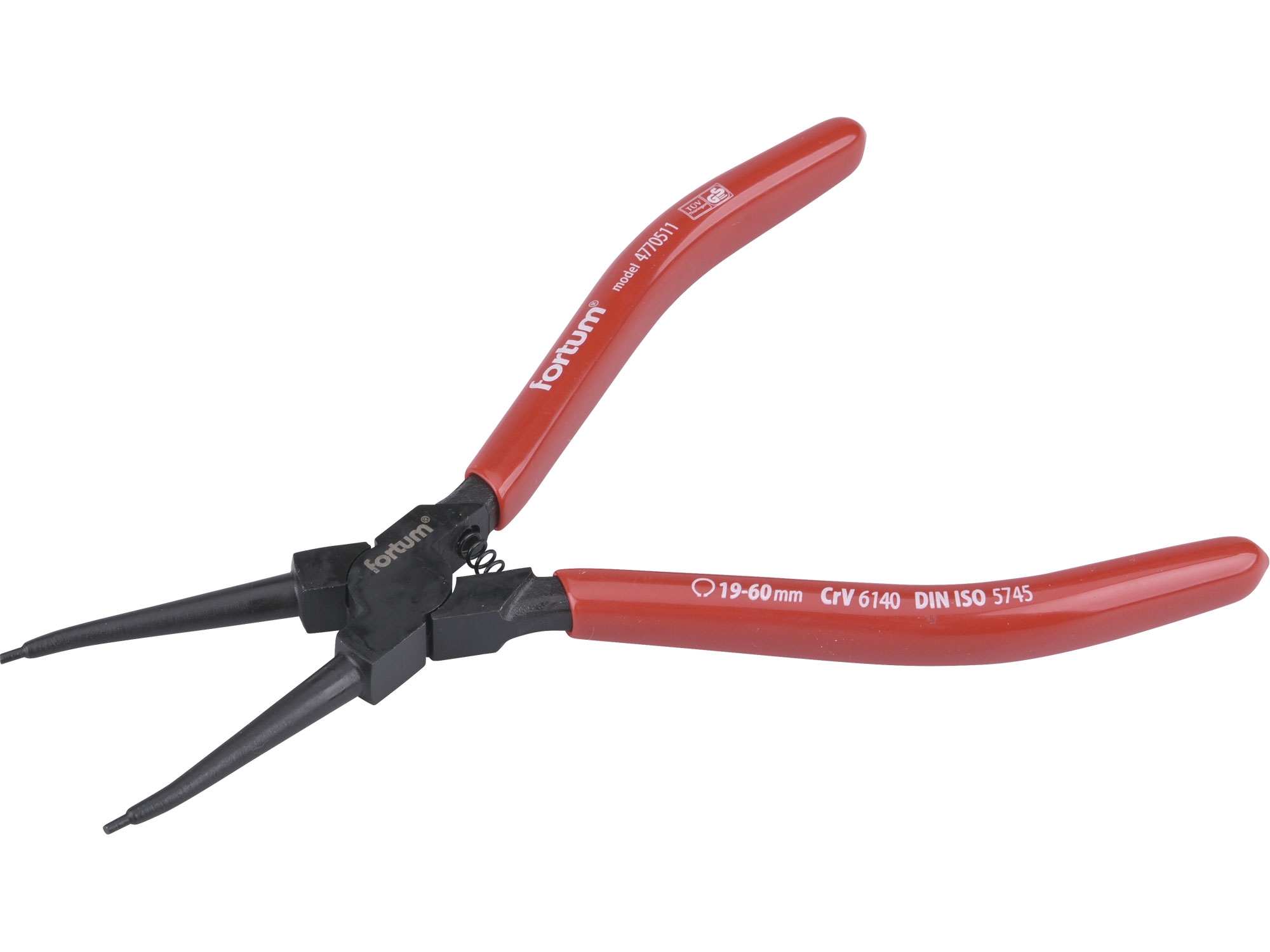 Kleště seeger pro pojistné kroužky  přímé vnitřní, délka 180mm Fortum 0.166 Kg NÁŘADÍ Sklad2 MA4770511