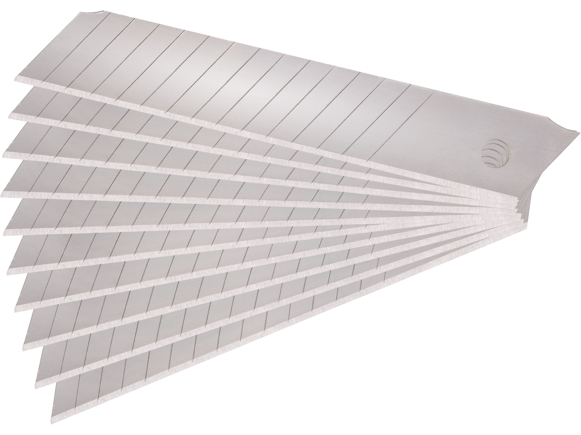 Náhradní břity pro ulamovací nože, šíře 18 x  0,50 mm, 10 kusů, EXTOL Craft 0.088 Kg NÁŘADÍ Sklad2 MA9125