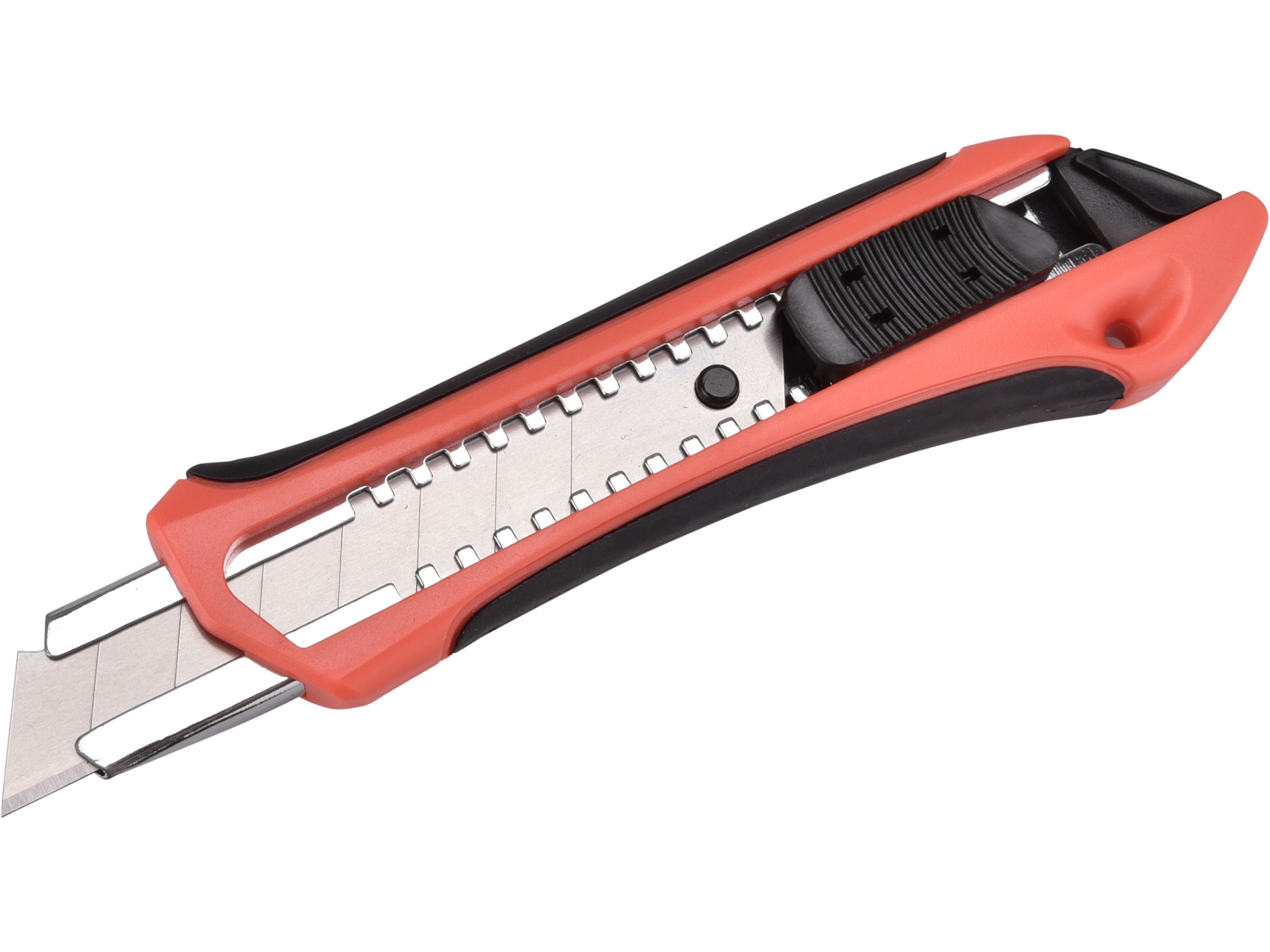 Nůž ulamovací Extol Premium 18mm s kovovým vedením a pogumovanou rukojetí 0.098 Kg NÁŘADÍ Sklad2 MA8855022