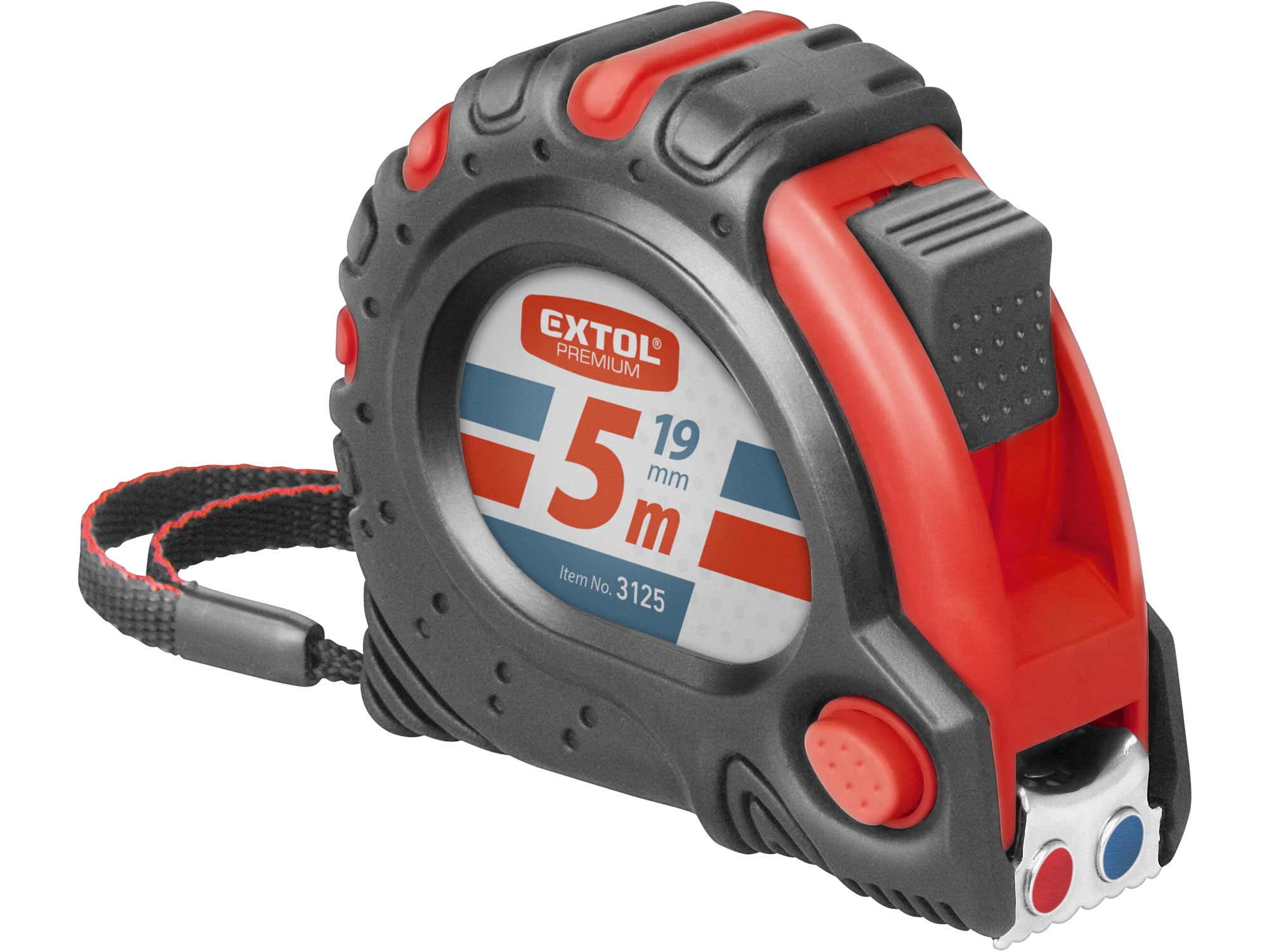 metr svinovací, 5m, š. pásku 19mm, EXTOL PREMIUM 0.276 Kg NÁŘADÍ Sklad2 MA3125