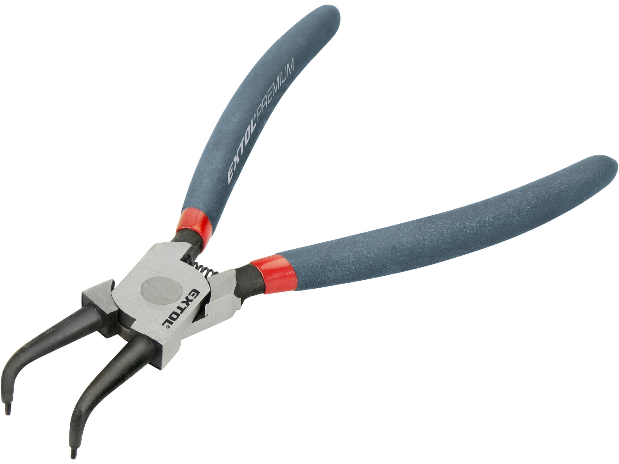 Kleště seeger na pojistné kroužky zahnuté vnitřní, 175mm, CrV, EXTOL PREMIUM 0.192 Kg NÁŘADÍ Sklad2 MA8813512