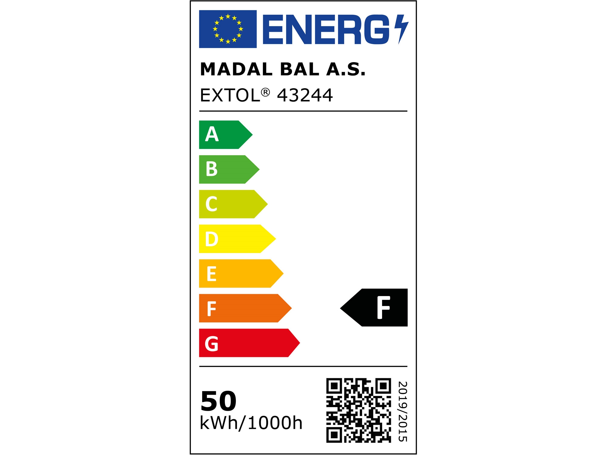 Reflektor LED  50 W / 4500 lm se stojánkem Extol 3.35 Kg NÁŘADÍ Sklad2 MA43244 8595126978569