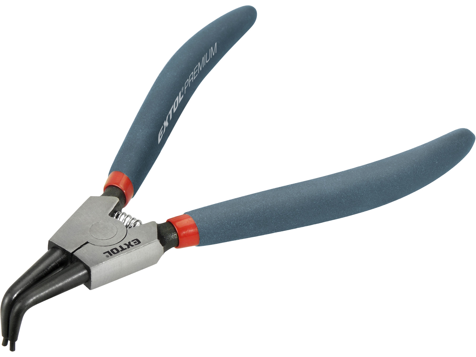 Kleště seeger na pojistné kroužky zahnuté vnější, 175mm, CrV, EXTOL PREMIUM 0.189 Kg NÁŘADÍ Sklad2 MA8813514