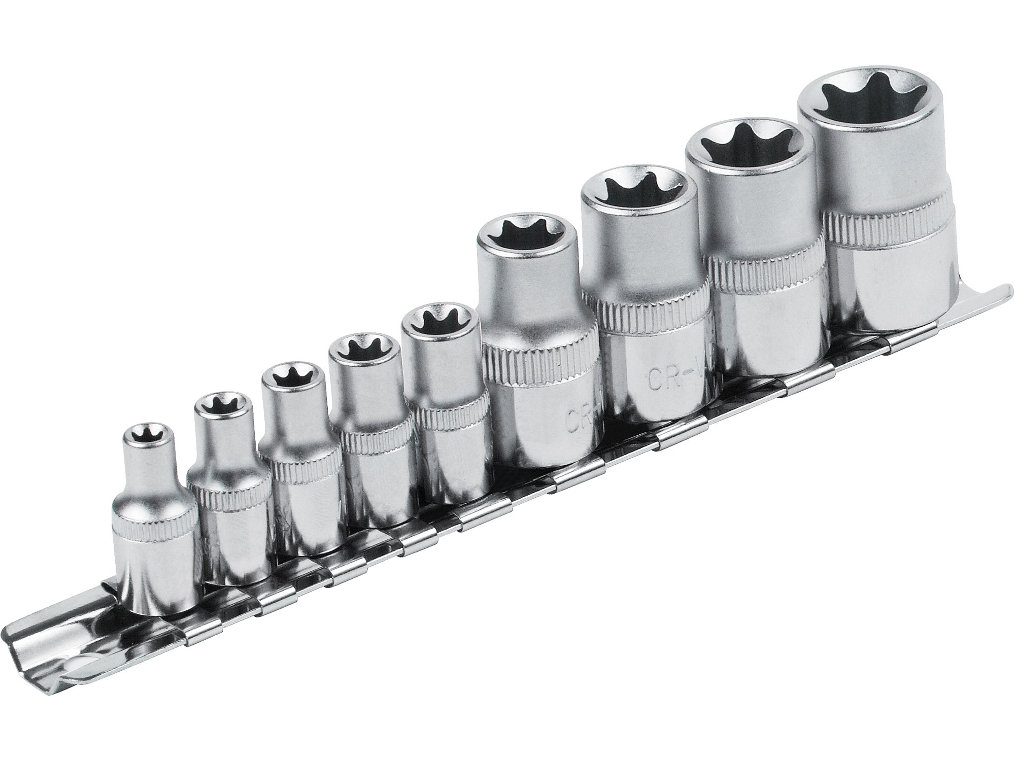 gola hlavice nástrčné vnitřní TORX , sada 9ks, CrV, 1/4", 1/2" EXTOL PREMIUM 0.39 Kg NÁŘADÍ Sklad2 MA8818114