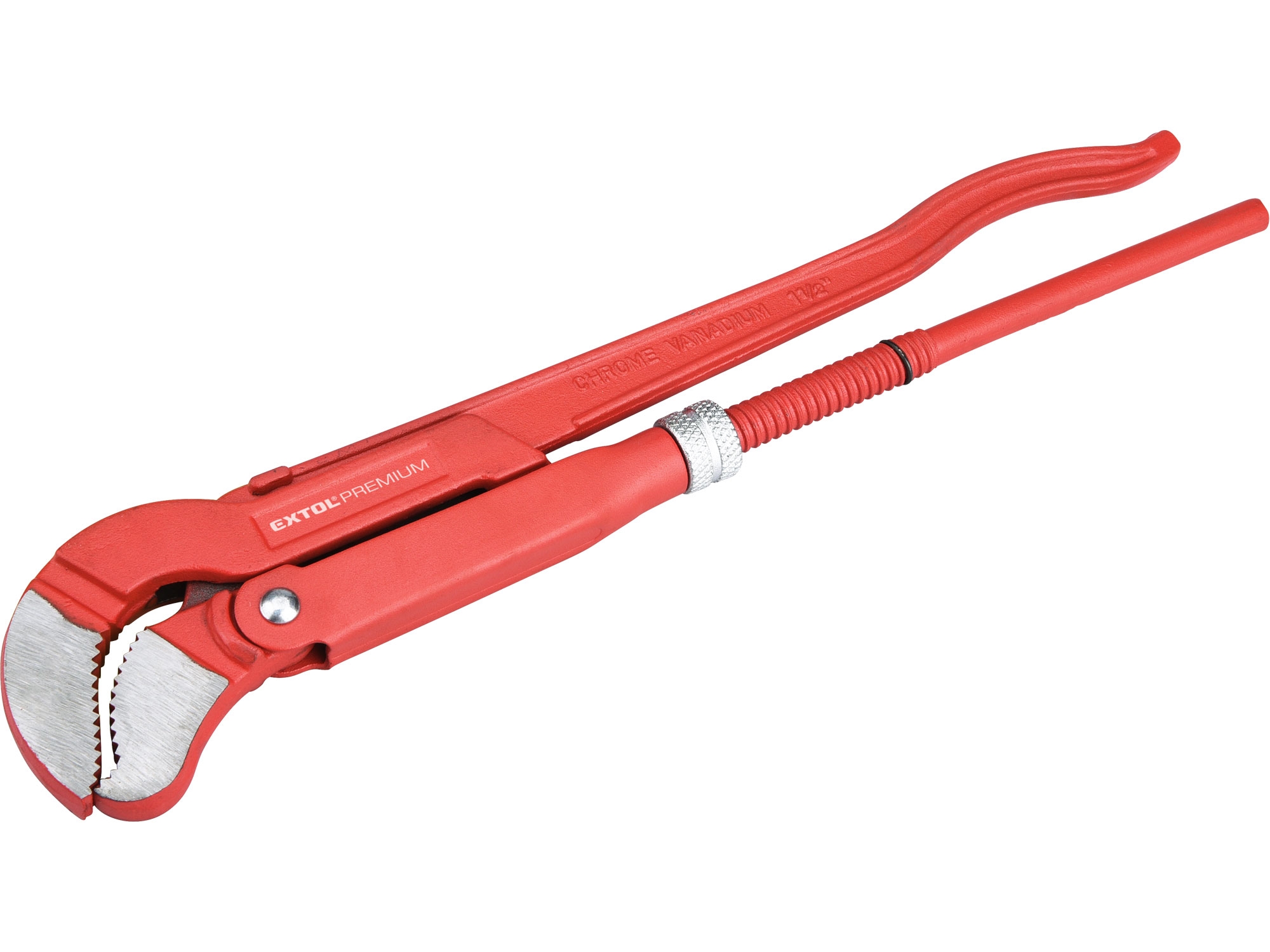 Hasák typu Herkules, délka 420 mm, čelisti tvaru „S“, 1,5", Extol Premium 1.431 Kg NÁŘADÍ Sklad2 MA8813212