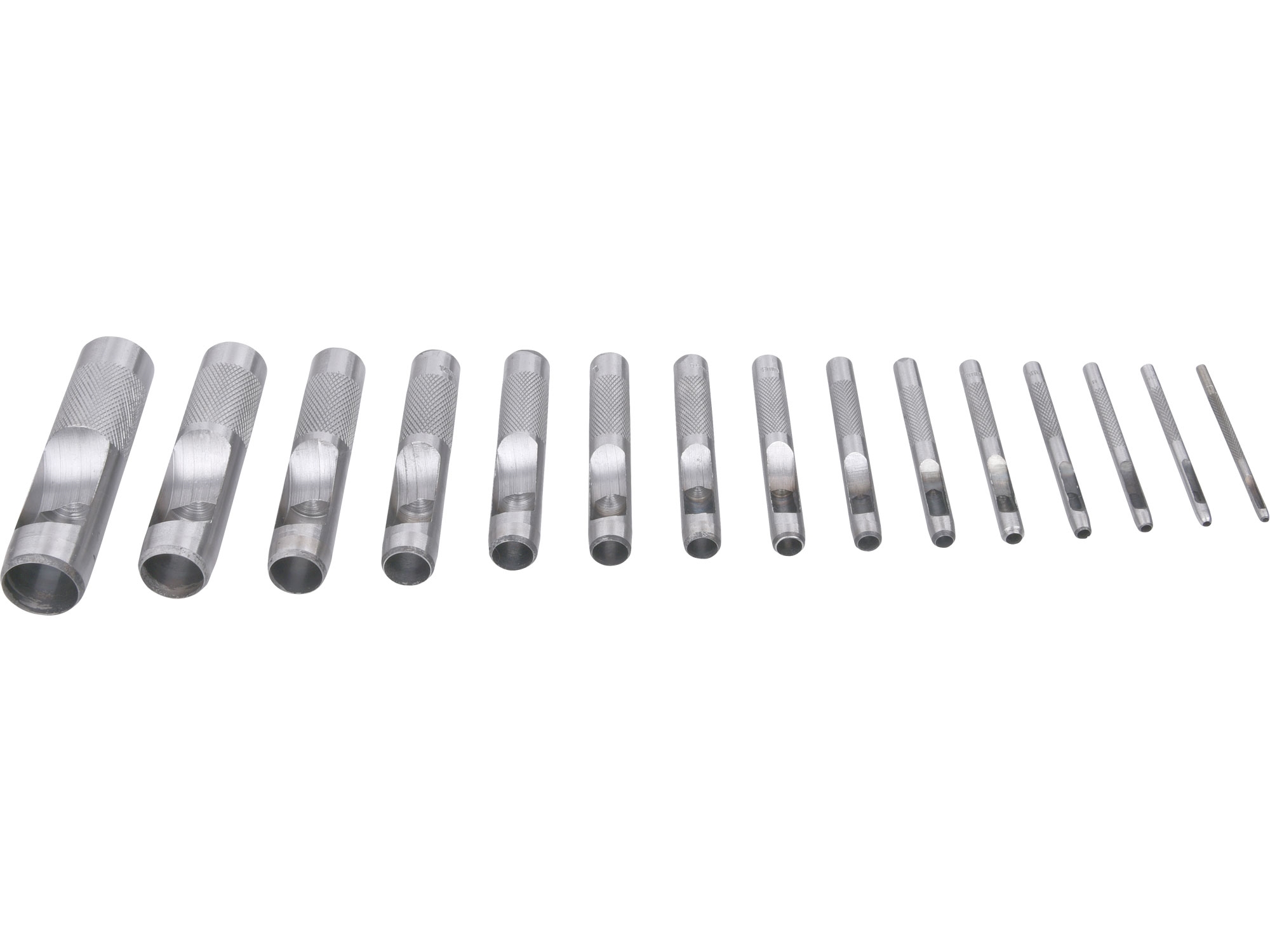 Děrovače (razníky),  sada 15 kusů,  průměry 2,5 – 22 mm, Extol Craft 1.488 Kg NÁŘADÍ Sklad2 MA76700