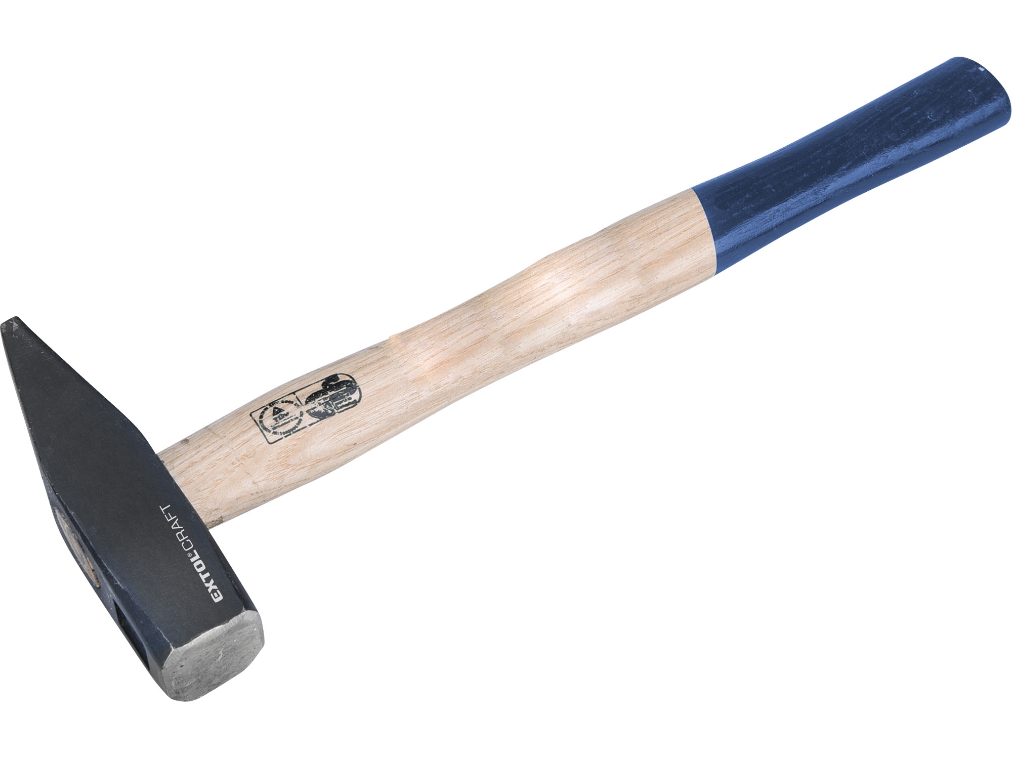 Kladivo zámečnické, 600 g, s dřevěnou, modrou násadou, Extol Craft 0.728 Kg NÁŘADÍ Sklad2 MA2006A