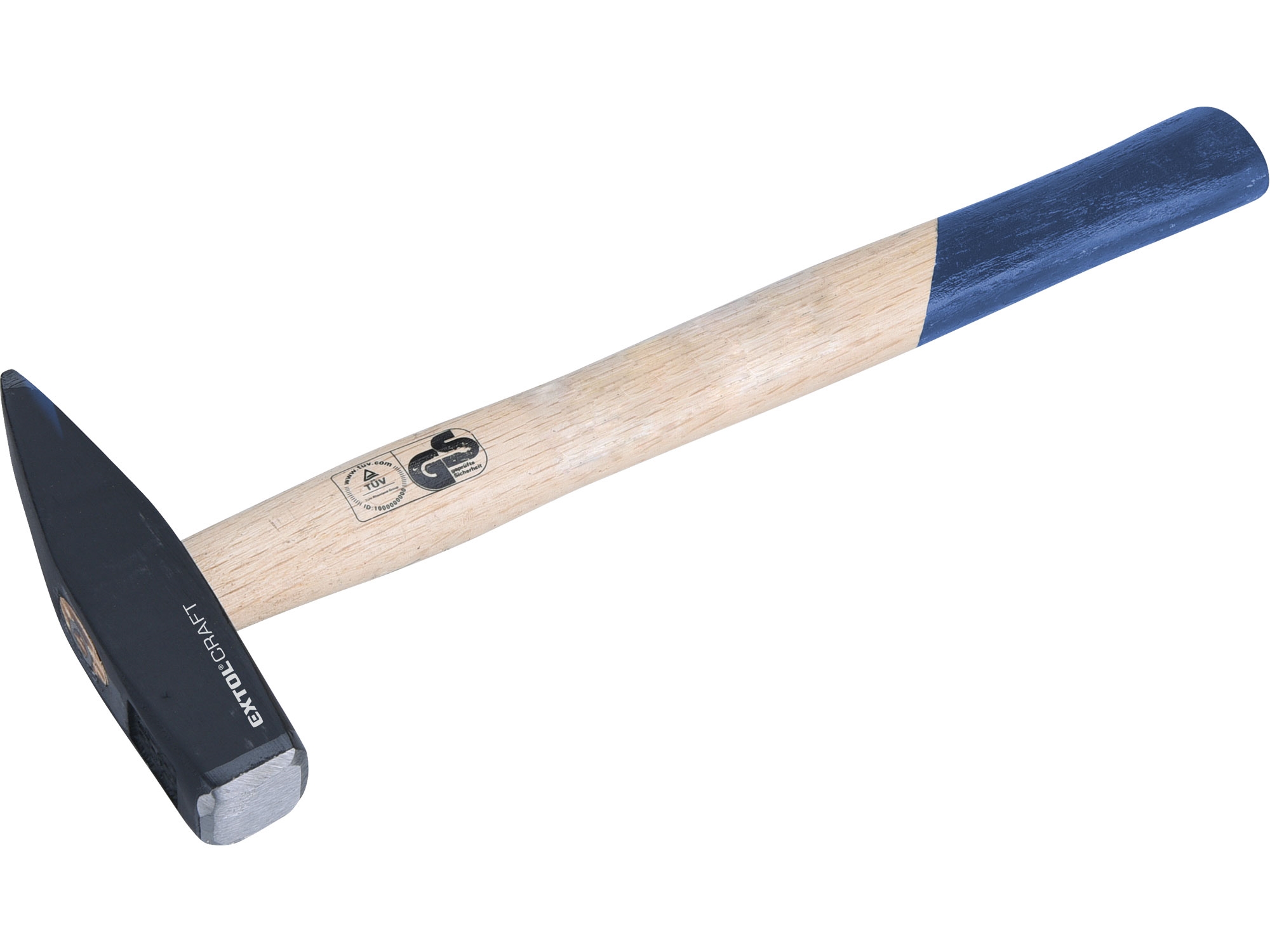 Kladivo zámečnické, 400 g, s dřevěnou, modrou násadou, Extol Craft 0.477 Kg NÁŘADÍ Sklad2 MA2004A