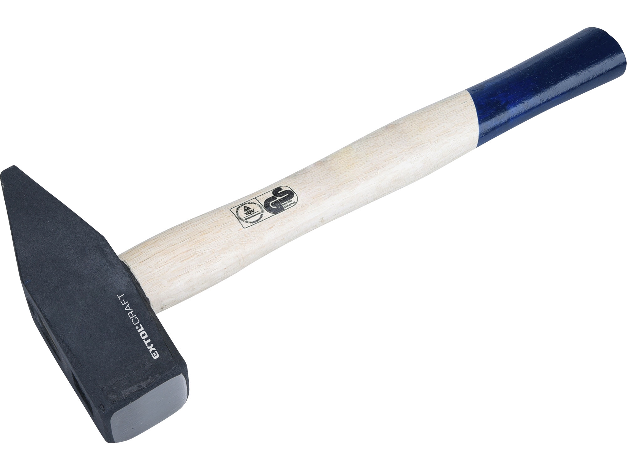 Kladivo zámečnické, 2000 g, s dřevěnou, modrou násadou, Extol Craft 2.3 Kg NÁŘADÍ Sklad2 MA2020A