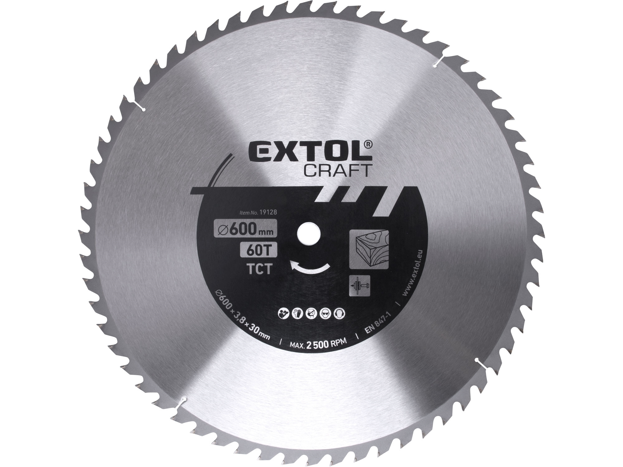 Pilový kotouč s SK plátky 600x30mm 60 zubů Extol Craft 6.8 Kg NÁŘADÍ Sklad2 MA19128