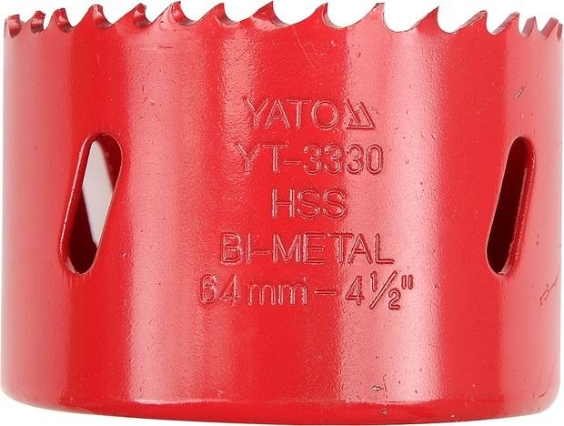 Pilový vrták do kovu korunkový bimetalový vyřezávací 68mm YATO 0.214 Kg NÁŘADÍ Sklad2 YT-3333 2