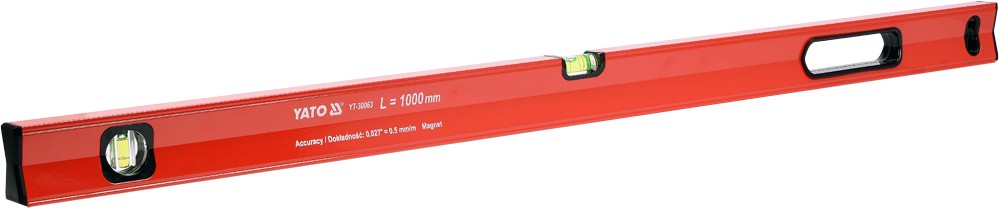 YATO Vodováha magnetická 1000 mm, YT-30063 0.775 Kg NÁŘADÍ Sklad2 YT-30063