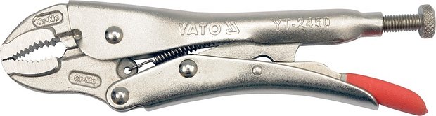 Kleště samosvorné rychloupínací, délka 180mm, typ WR, Yato 0.396 Kg NÁŘADÍ Sklad2 YT-2450
