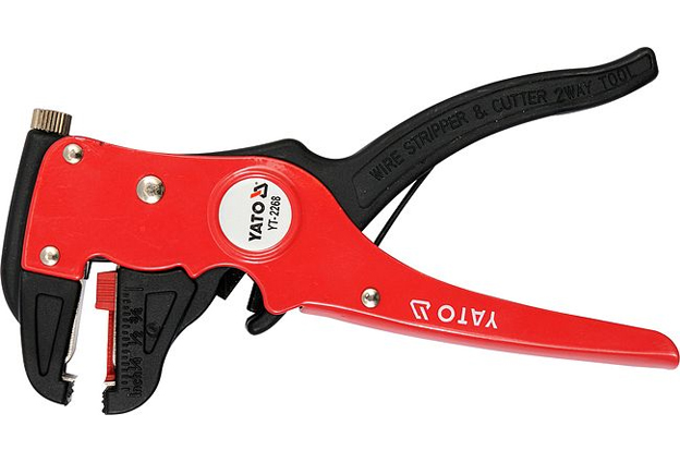 Kleště na odstranění izolace z vodičů, automatické, délka 170 mm Yato 0.258 Kg NÁŘADÍ Sklad2 YT-2268