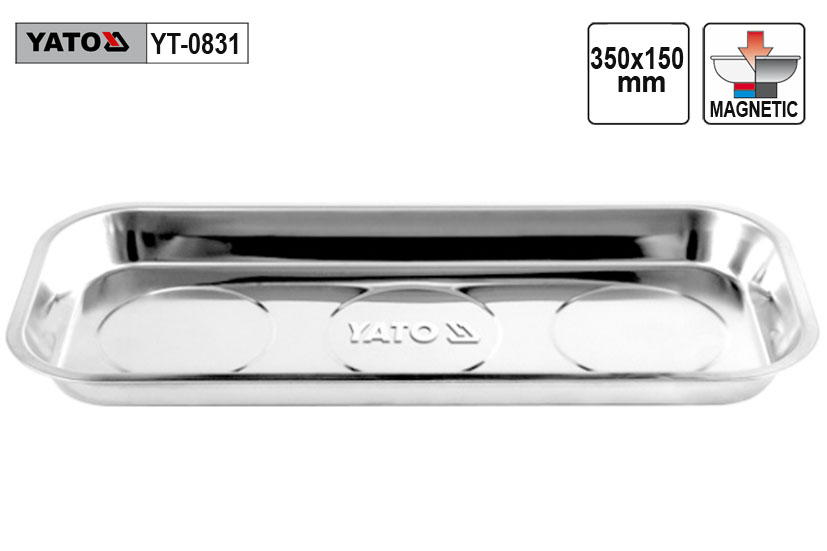 Miska magnetická oválná YATO rozměr 150x350mm 1.167 Kg NÁŘADÍ Sklad2 YT-0831