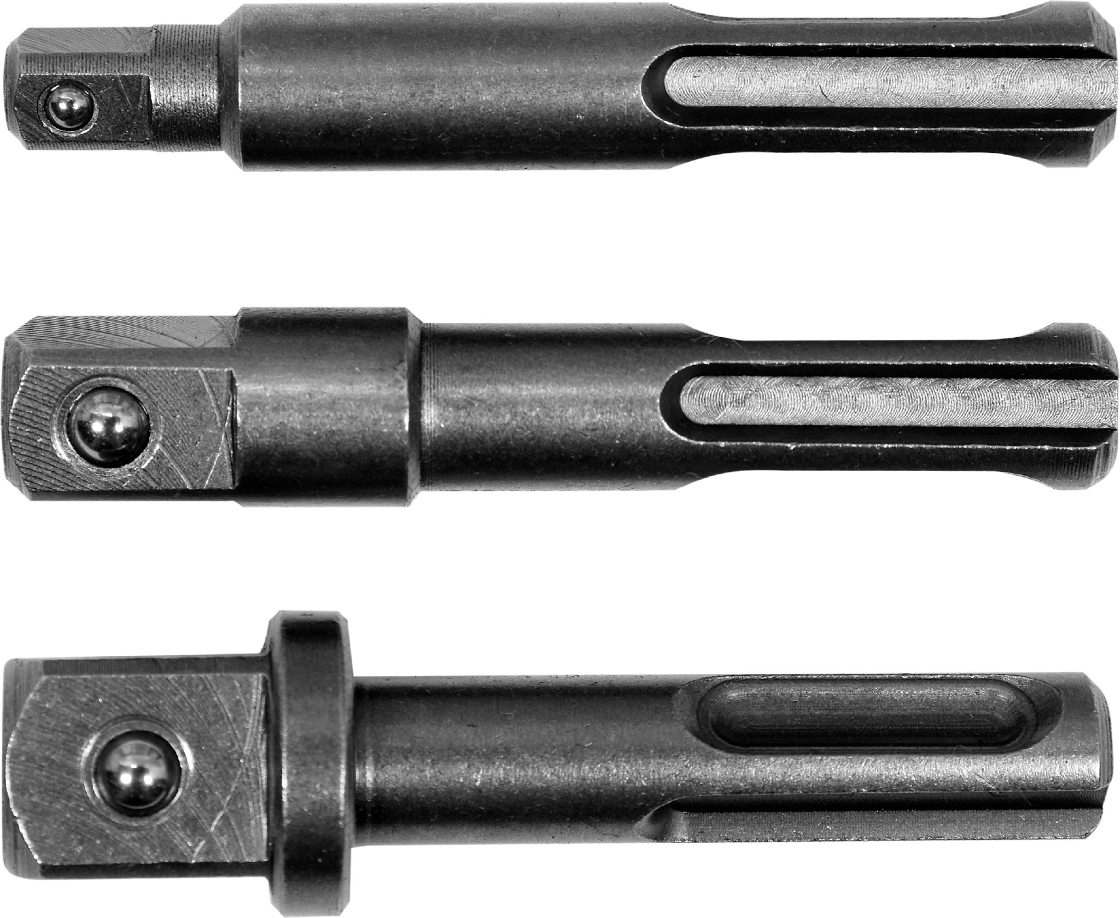 Adaptéry SDS+ pro nástrčné ořechy 1/4", 3/8“, 1/2“ YATO 0.136 Kg NÁŘADÍ Sklad2 YT-04686 2