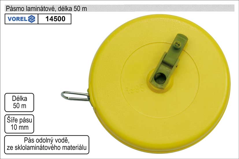 Pásmo 50m sklolaminátové 0.717 Kg NÁŘADÍ Sklad2 TO-14500 2