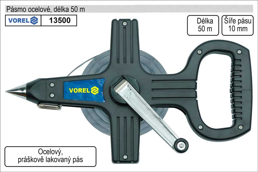 Pásmo 50m ocelové 0.75 Kg NÁŘADÍ Sklad2 TO-13500