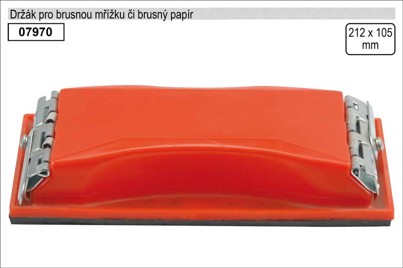 Držák pro brusnou mřížku či brusný papír rozměr 105x212mm 0.238 Kg NÁŘADÍ Sklad2 TO-07970