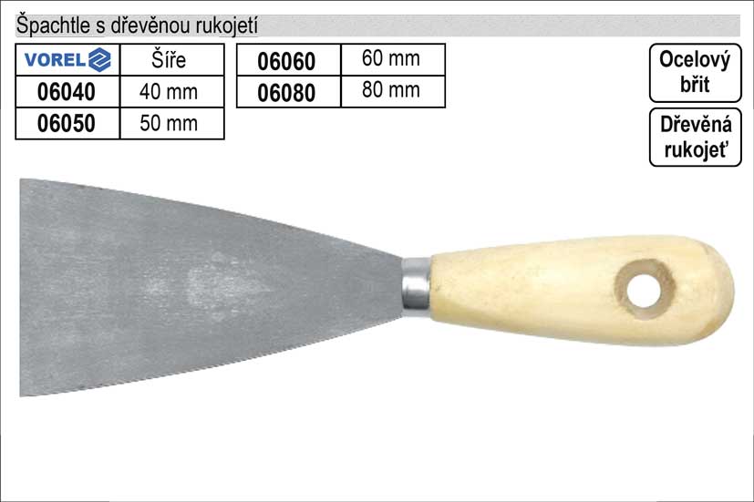 Špachtle Standart 50mm 0.044 Kg NÁŘADÍ Sklad2 TO-06050 6