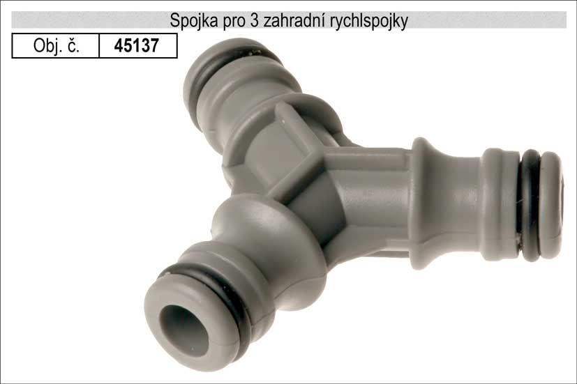 Spojka pro 3 zahradní rychlspojky 0.023 Kg NÁŘADÍ Sklad2 45137