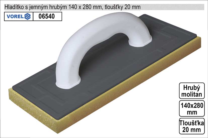 Hladítko molitanové hrubé 270x140mm 0.251 Kg NÁŘADÍ Sklad2 TO-06540