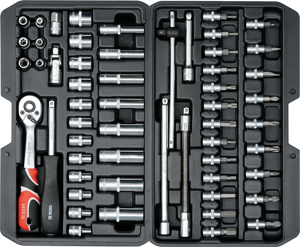 YATO Gola sada 1/4" 56 ks YT-14501 1.85 Kg NÁŘADÍ Sklad2 YT-14501