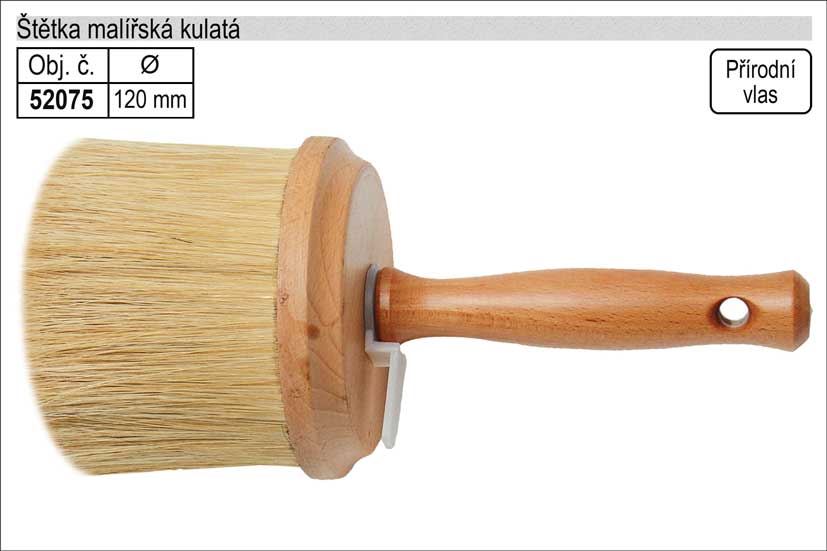 Štětka malířská kulatá 120mm 0.357 Kg NÁŘADÍ Sklad2 52075 2