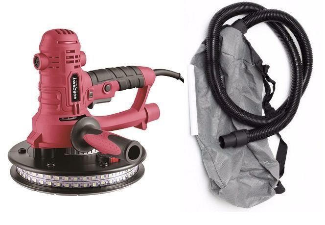 Bruska na sádrokarton 800W Worcraft DS08-180 s odsáváním, LED osvětlení 4 Kg NÁŘADÍ Sklad2 TR1130510