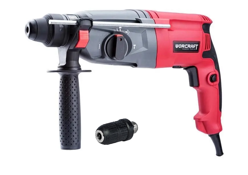 Vrtací kombinované kladivo Worcraft RH09-26C SDS plus 820W s vyměnitelnou hlavou 113387 6.13 Kg NÁŘADÍ Sklad2 TR113387